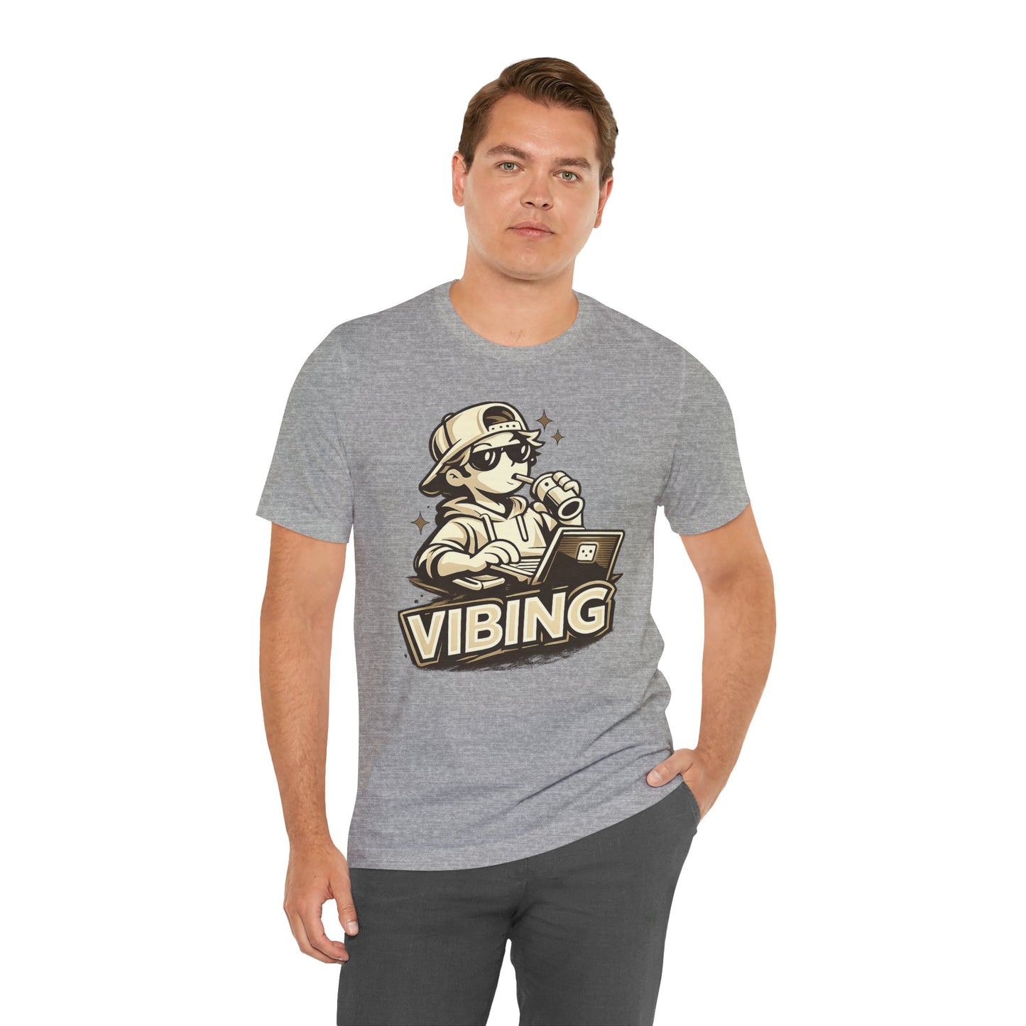 Vibing & Coding | Unisex Developer T-Shirt