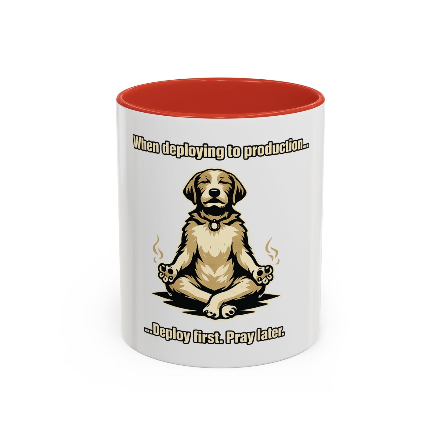 Deploy Fast, Pray Later | Developer Coffee Mug