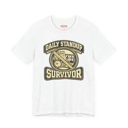 Daily Standup Survivor | Unisex Developer T-Shirt