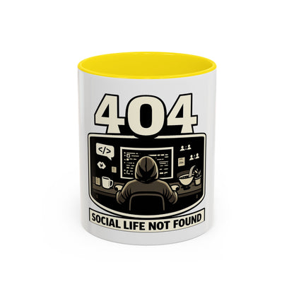 404 Social Life Not Found | Developer Coffee Mug