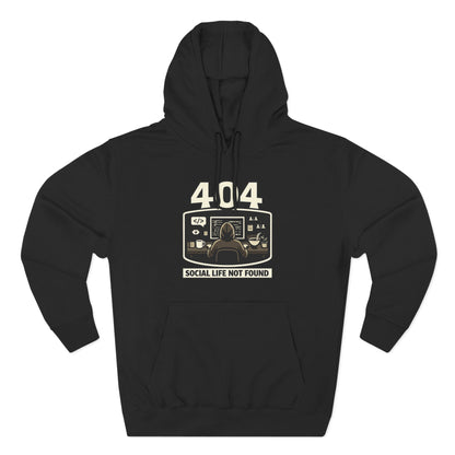 404 Social Life Not Found | Unisex Developer Hoodie