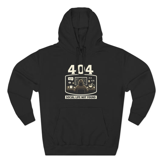 404 Social Life Not Found | Unisex Developer Hoodie