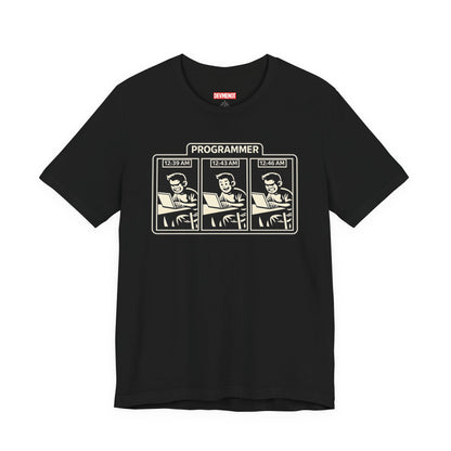 Programmer Timeline, Late Night Coding | Unisex Developer T-Shirt