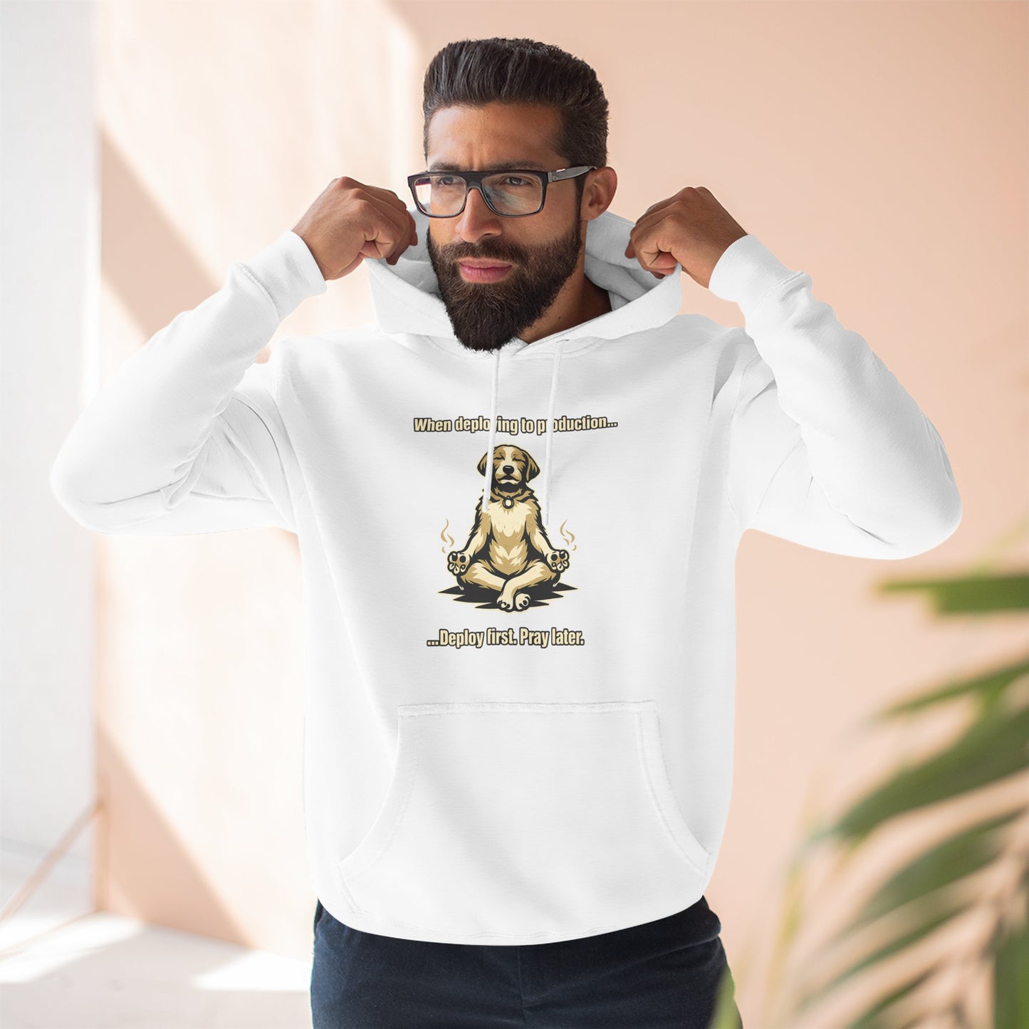 Deploy Fast, Pray Later | Unisex Developer Hoodie