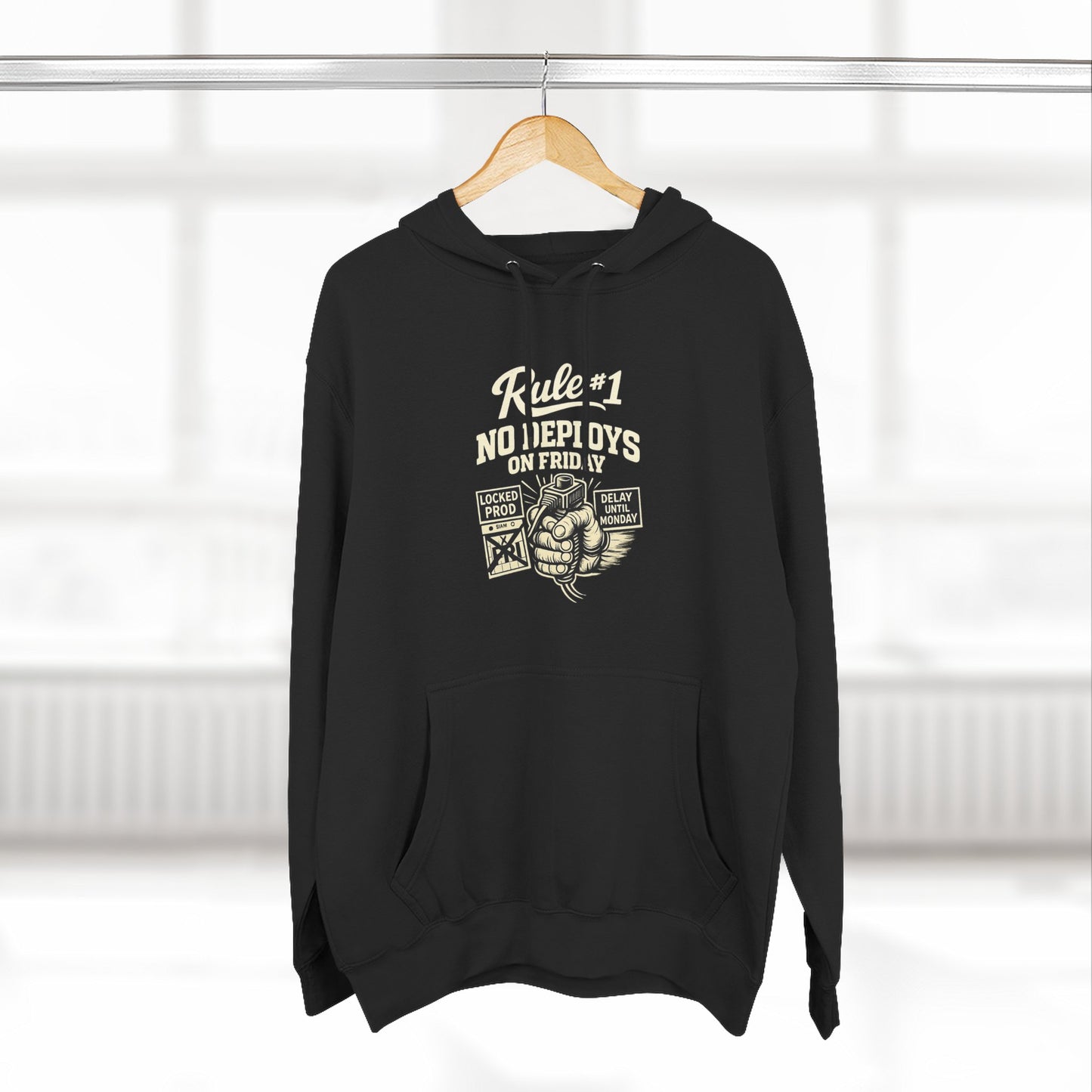 Rule 1 No Deploys on Friday | Unisex Developer Hoodie