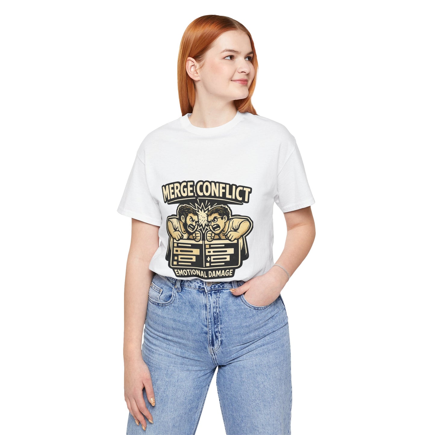 Merge Conflict, Emotional Damage | Unisex Developer T-Shirt