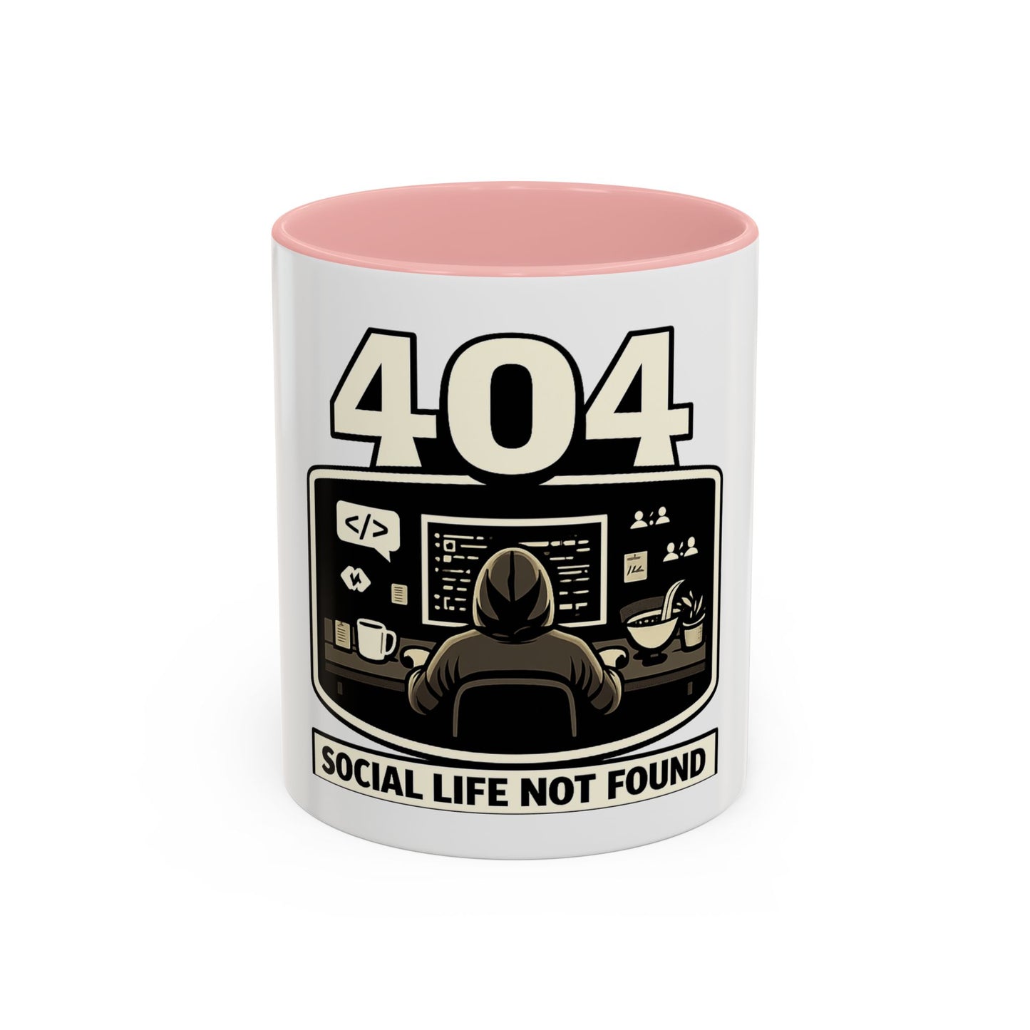 404 Social Life Not Found | Developer Coffee Mug