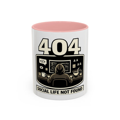 404 Social Life Not Found | Developer Coffee Mug