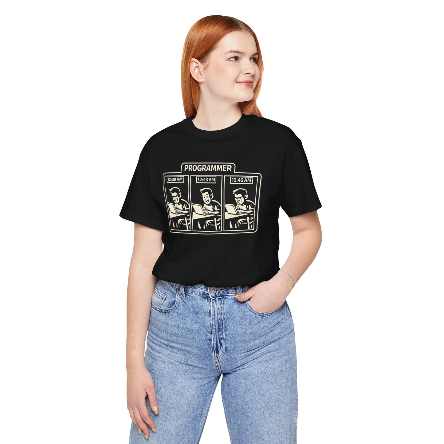 Programmer Timeline, Late Night Coding | Unisex Developer T-Shirt
