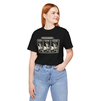 Programmer Timeline, Late Night Coding | Unisex Developer T-Shirt