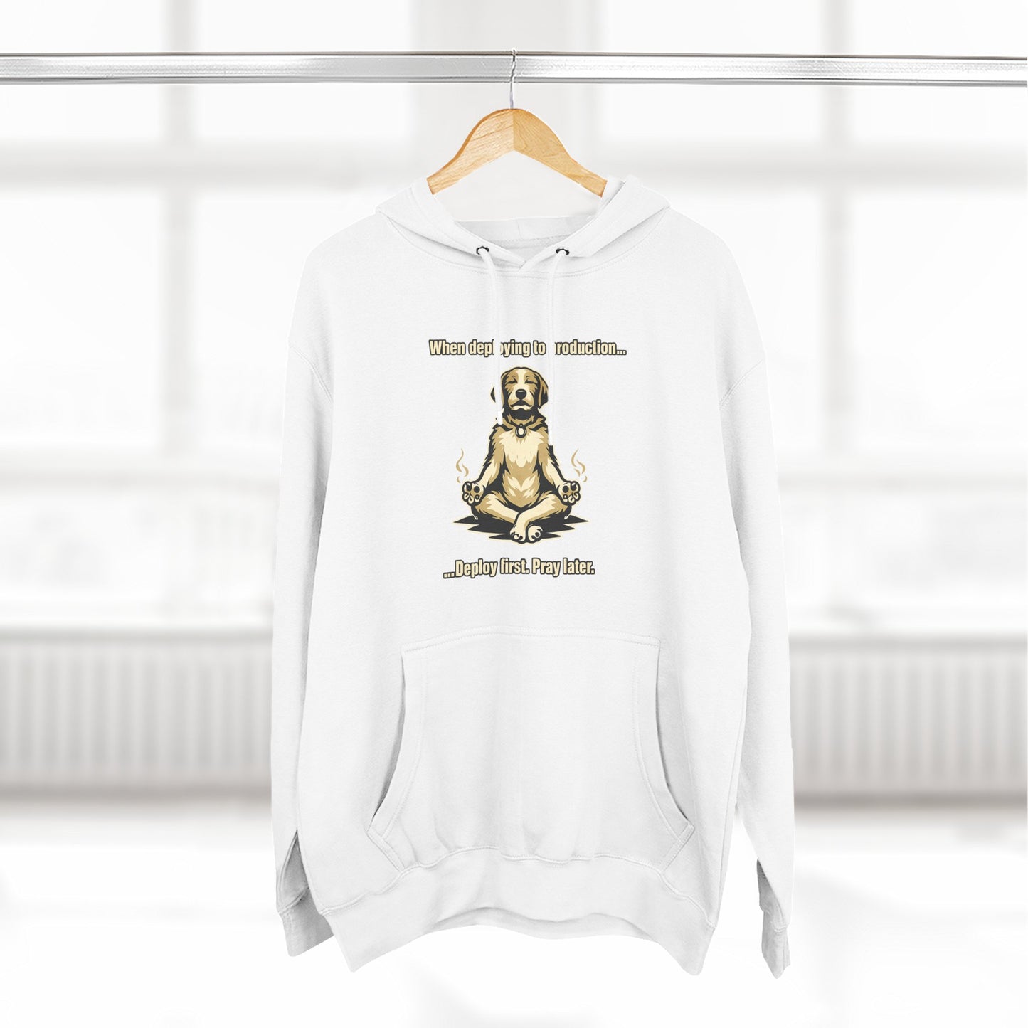 Deploy Fast, Pray Later | Unisex Developer Hoodie