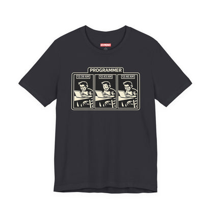 Programmer Timeline, Late Night Coding | Unisex Developer T-Shirt