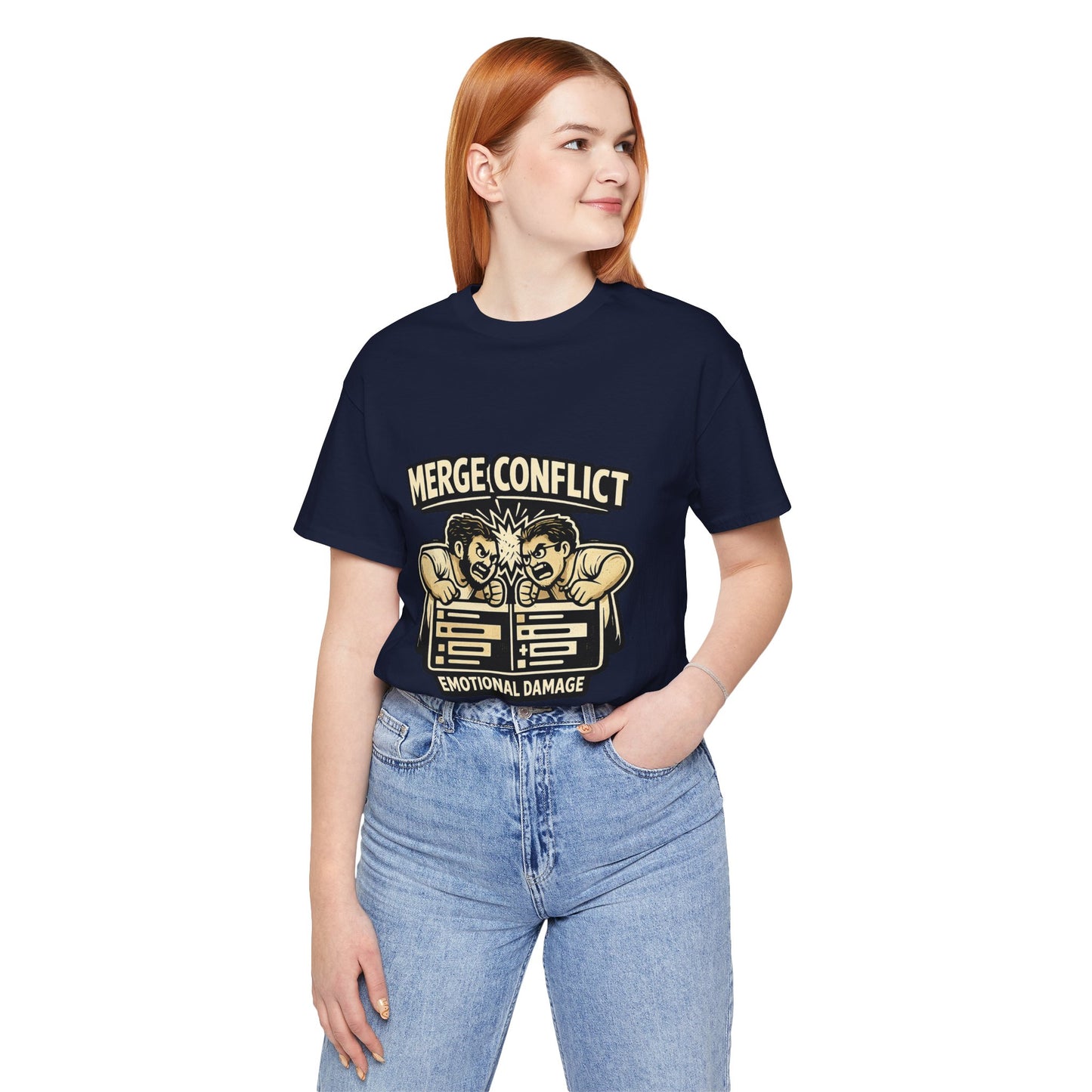 Merge Conflict, Emotional Damage | Unisex Developer T-Shirt