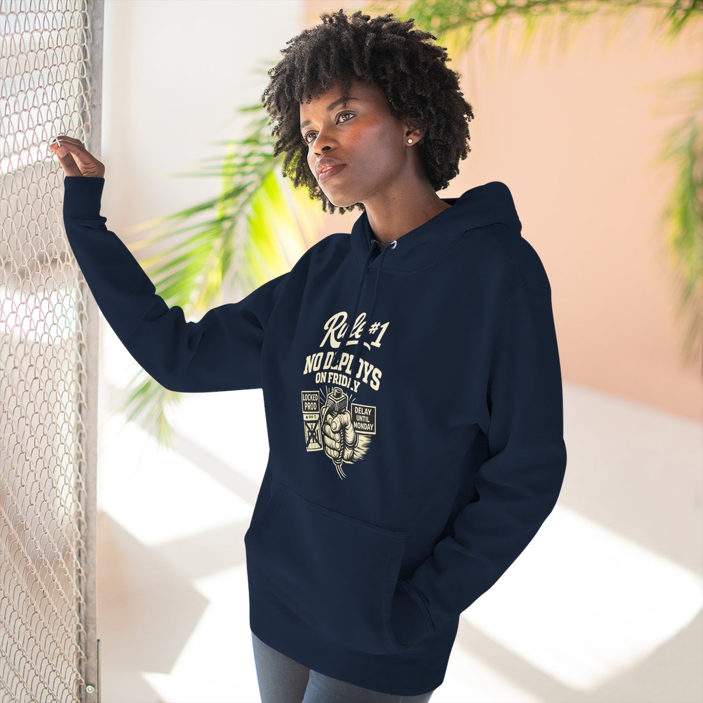 Rule 1 No Deploys on Friday | Unisex Developer Hoodie