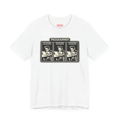 Programmer Timeline, Late Night Coding | Unisex Developer T-Shirt