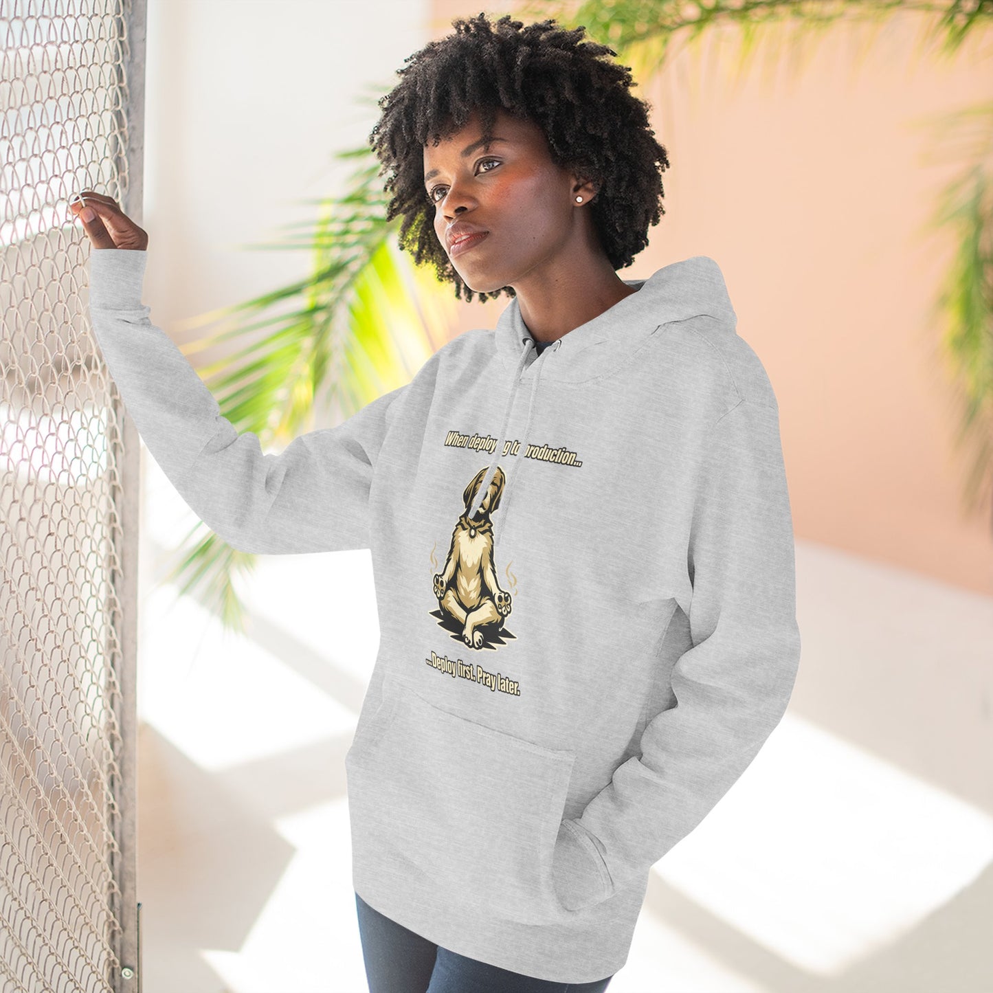 Deploy Fast, Pray Later | Unisex Developer Hoodie