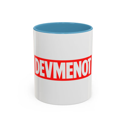 DevMeNot Logo | Developer Coffee Mug