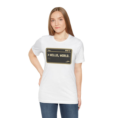 Hello World, Terminal | Unisex Developer T-Shirt