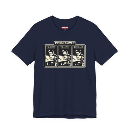 Programmer Timeline, Late Night Coding | Unisex Developer T-Shirt