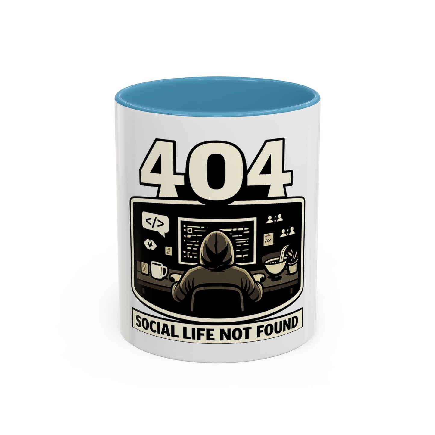 404 Social Life Not Found | Developer Coffee Mug