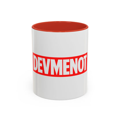 DevMeNot Logo | Developer Coffee Mug