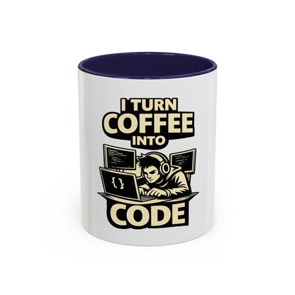 I Turn Coffee Into Code | Developer Coffee Mug