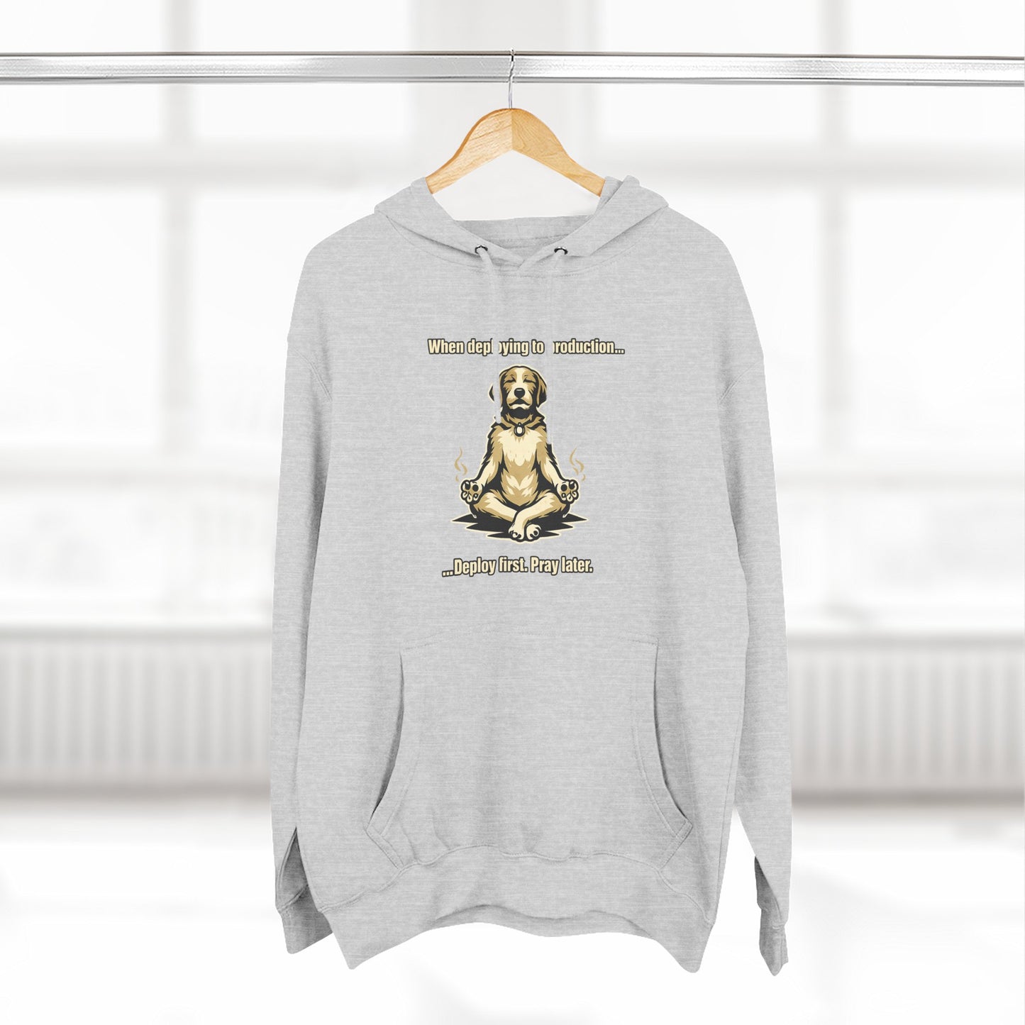 Deploy Fast, Pray Later | Unisex Developer Hoodie