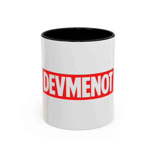 DevMeNot Logo | Developer Coffee Mug