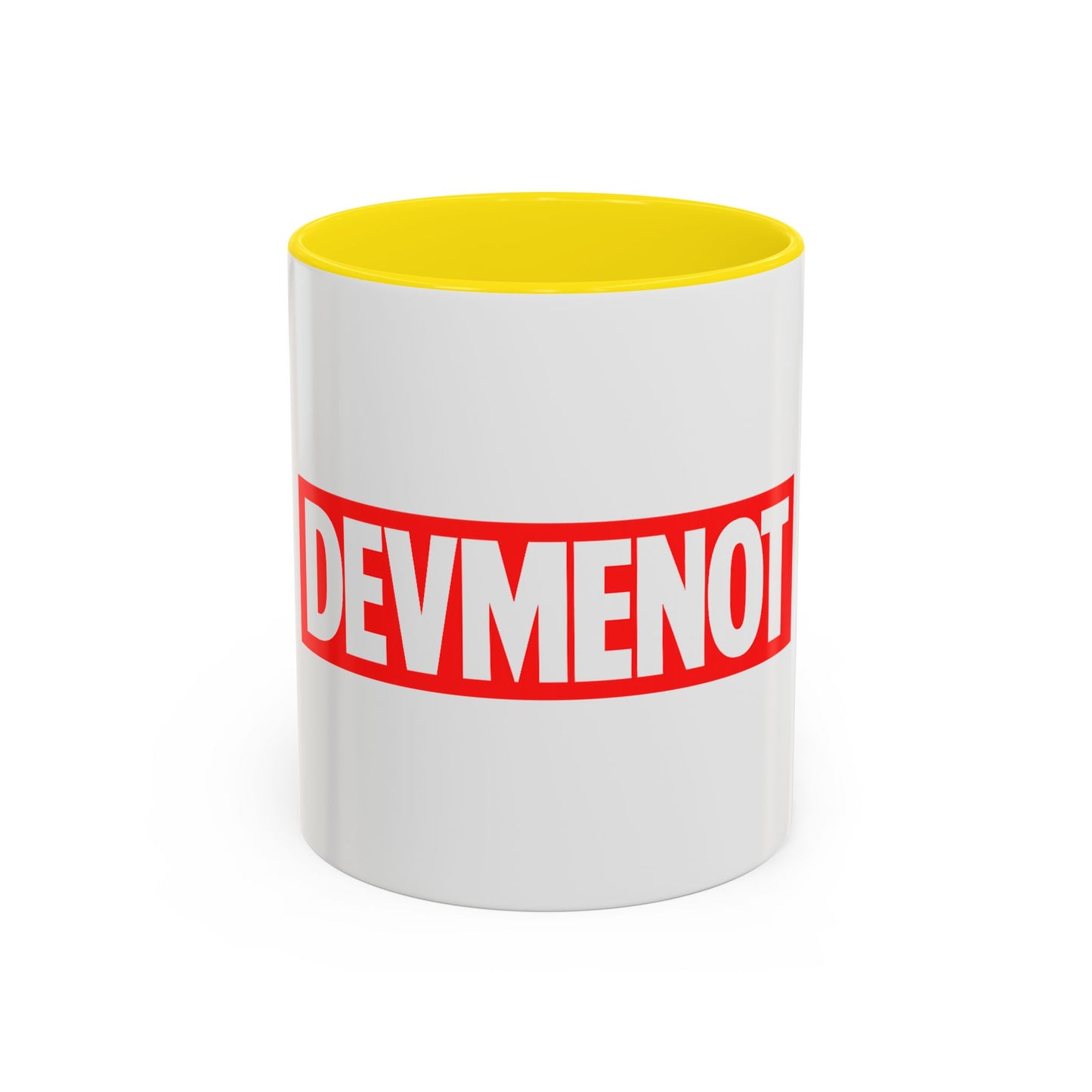 DevMeNot Logo | Developer Coffee Mug