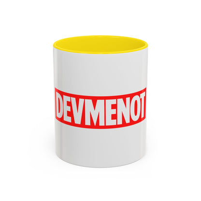 DevMeNot Logo | Developer Coffee Mug