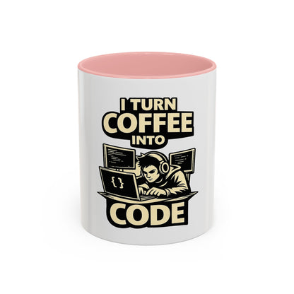 I Turn Coffee Into Code | Developer Coffee Mug