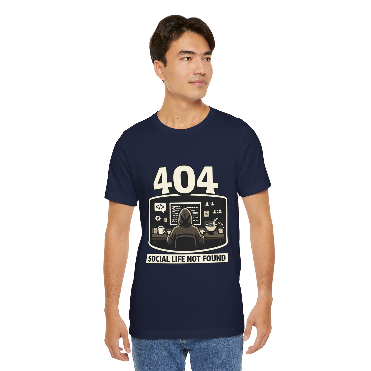 404 Social Life Not Found | Unisex Developer T-Shirt
