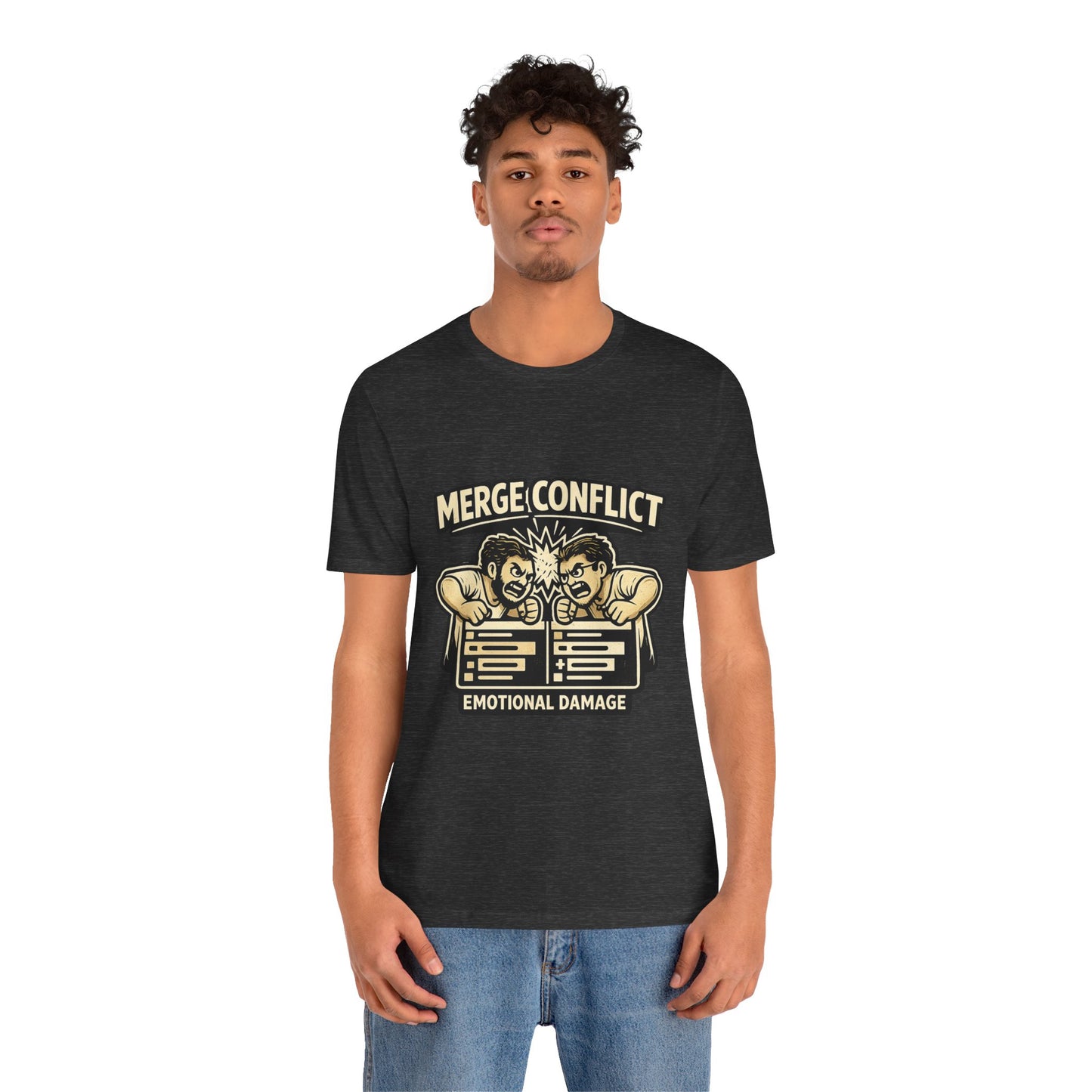 Merge Conflict, Emotional Damage | Unisex Developer T-Shirt