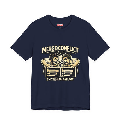 Merge Conflict, Emotional Damage | Unisex Developer T-Shirt