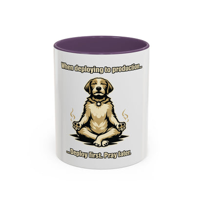 Deploy Fast, Pray Later | Developer Coffee Mug